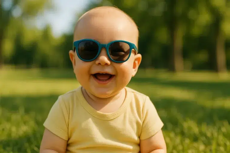 Lunettes soleil bébé : protéger ses yeux dès naissance