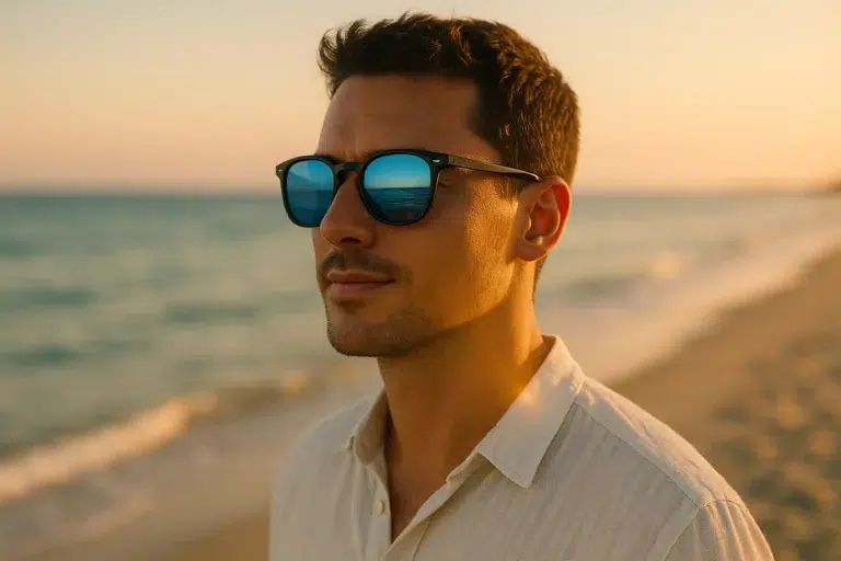 Lunettes soleil verres bleus : style et confort visuel été