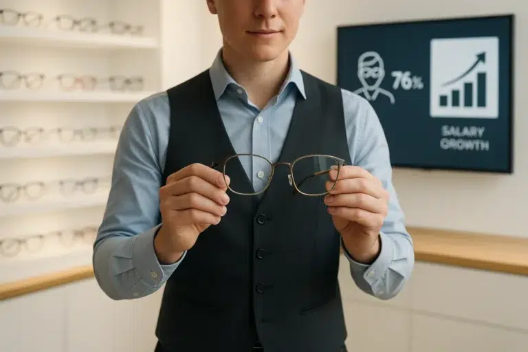 Salaire de l’opticien : spécialisation, statut et ancienneté